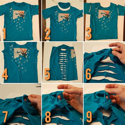 how to make a cute cut t-shirt|cutting up old t shirts.